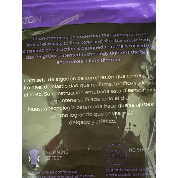 Rounderbum Man Cotton Compression Tech Tank Top L Black Improves Posture Slims - Picture 5 of 5